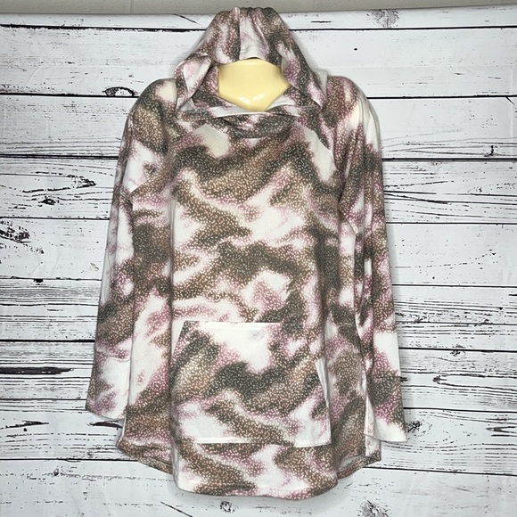 LuLaRoe Size L Star Constellation Galaxy Long Sleeve Amber Hoodie Sweatshirt - Picture 1 of 5